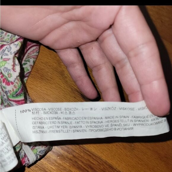 Zara Paisley Floral V-neck Short Sleeveless Romper L - Picture 14 of 15